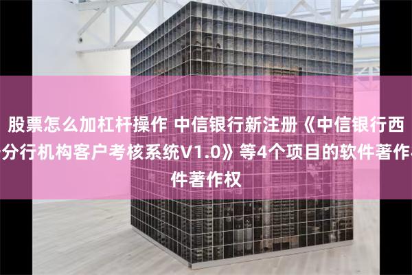 股票怎么加杠杆操作 中信银行新注册《中信银行西安分行机构客户考核系统V1.0》等4个项目的软件著作权
